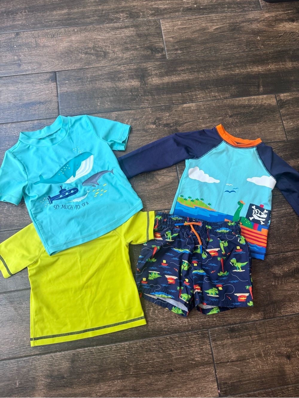 Boys' Rash Guards & Swim Shorts - 18 Months